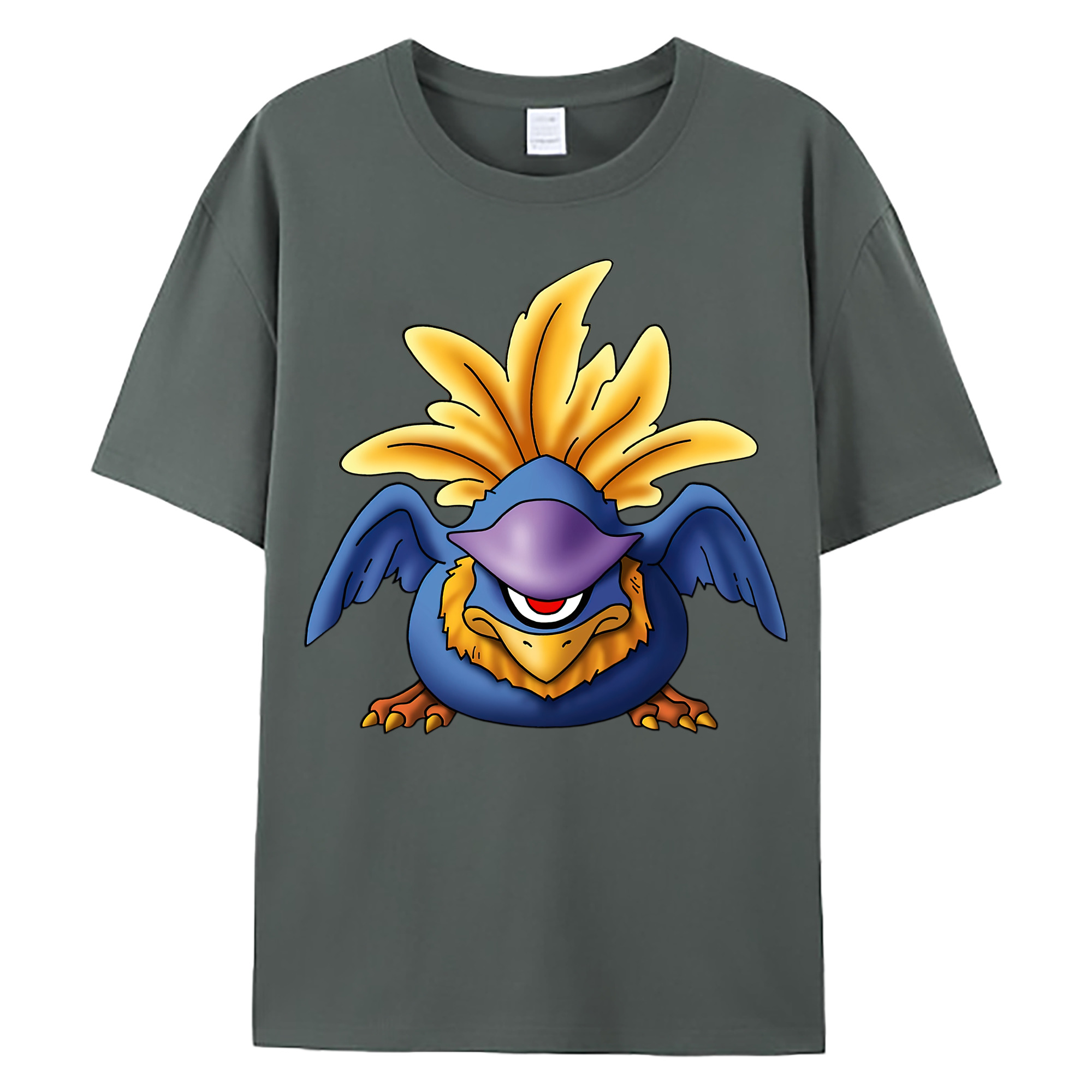 （画像用） ドラゴンクエスト Doragon Kuesuto Dragon Quest 綿100％ メンズ半袖Tシャツ｜肌触りやわらか＆通気性